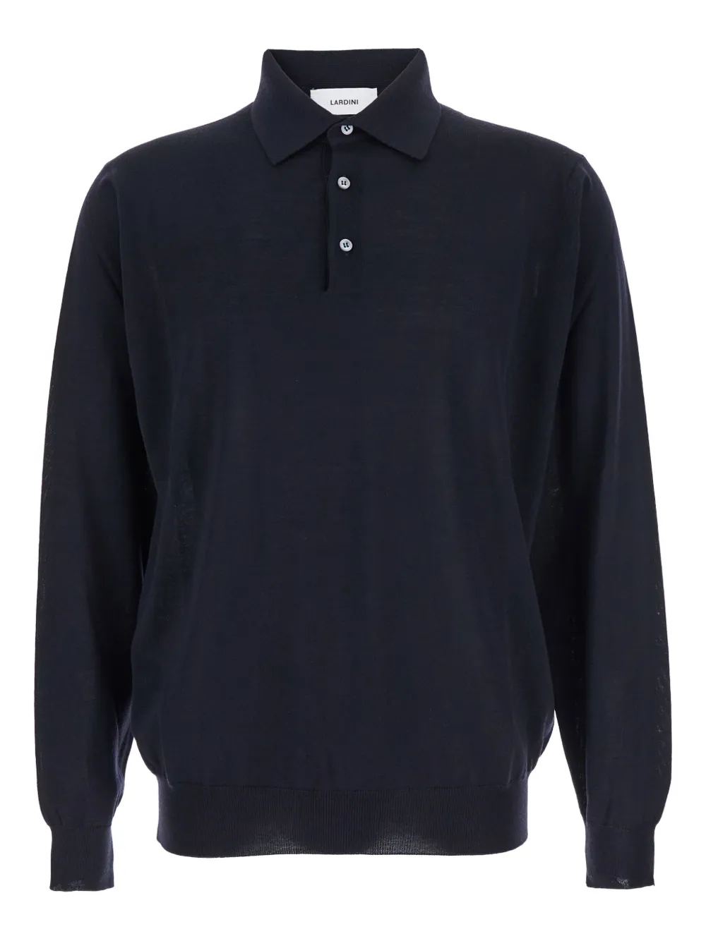 Lardini virgin wool polo shirt Blauw