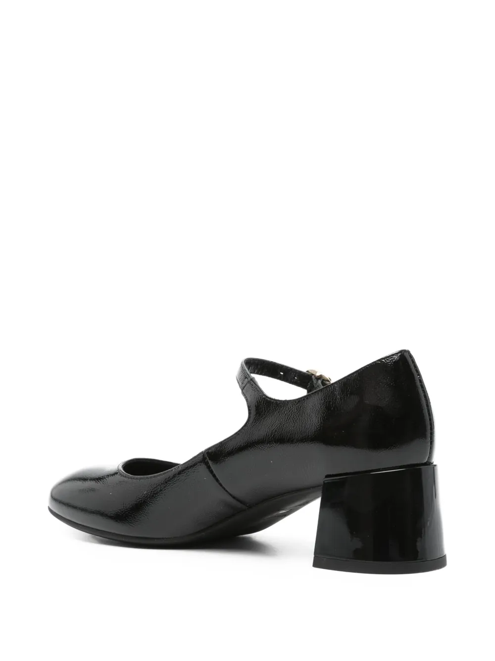 Nero Giardini 50mm Buckle-strap Block-heel Pumps In Black