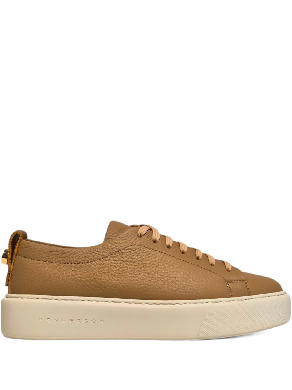 Henderson Baracco leather platform sneakers Brown