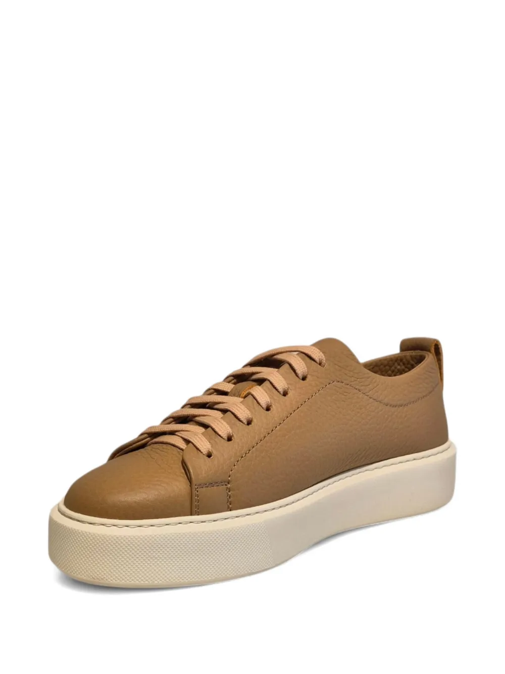 Henderson Baracco leather platform sneakers Brown