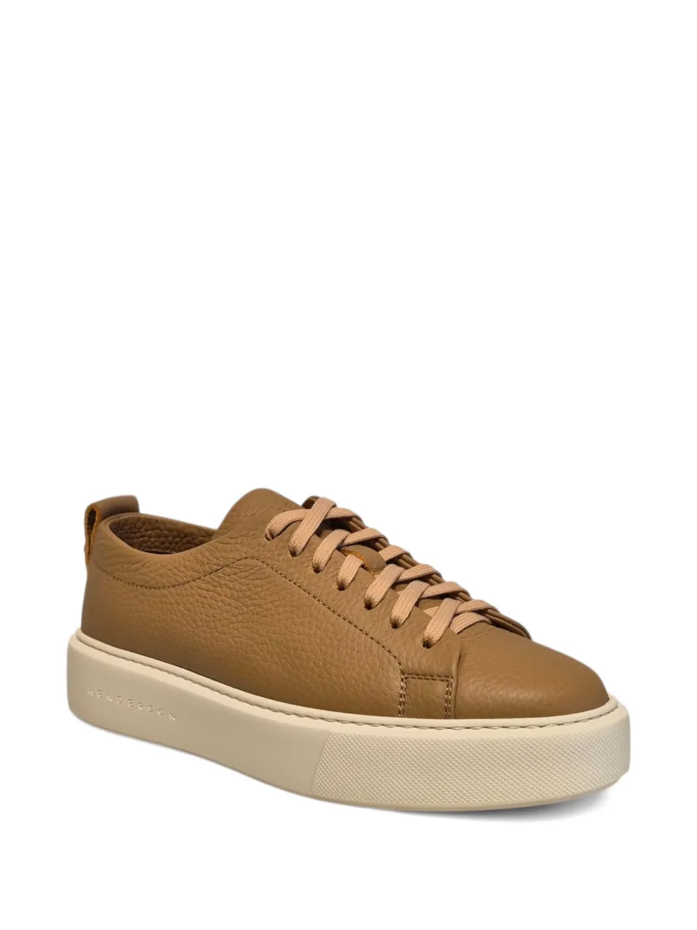 Henderson Baracco leather platform sneakers Brown