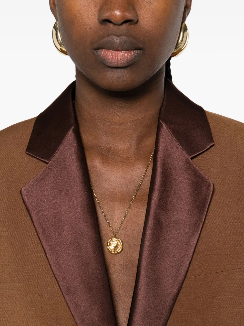 FENDI satin-lapel jacket Bruin