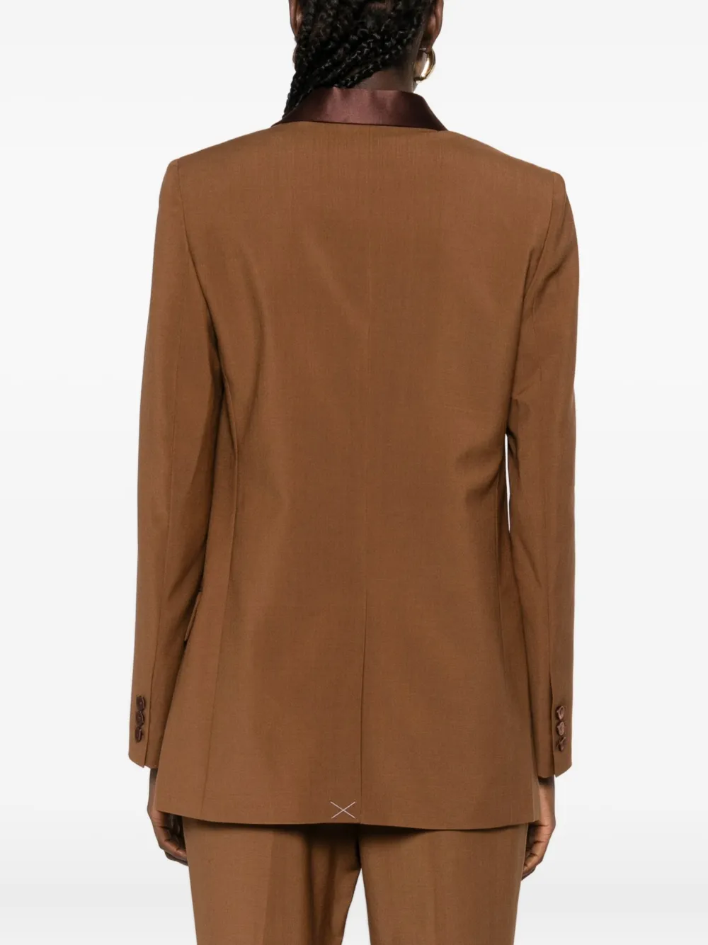FENDI satin-lapel jacket Bruin