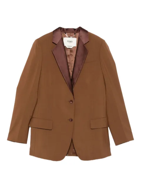FENDI satin-lapel jacket