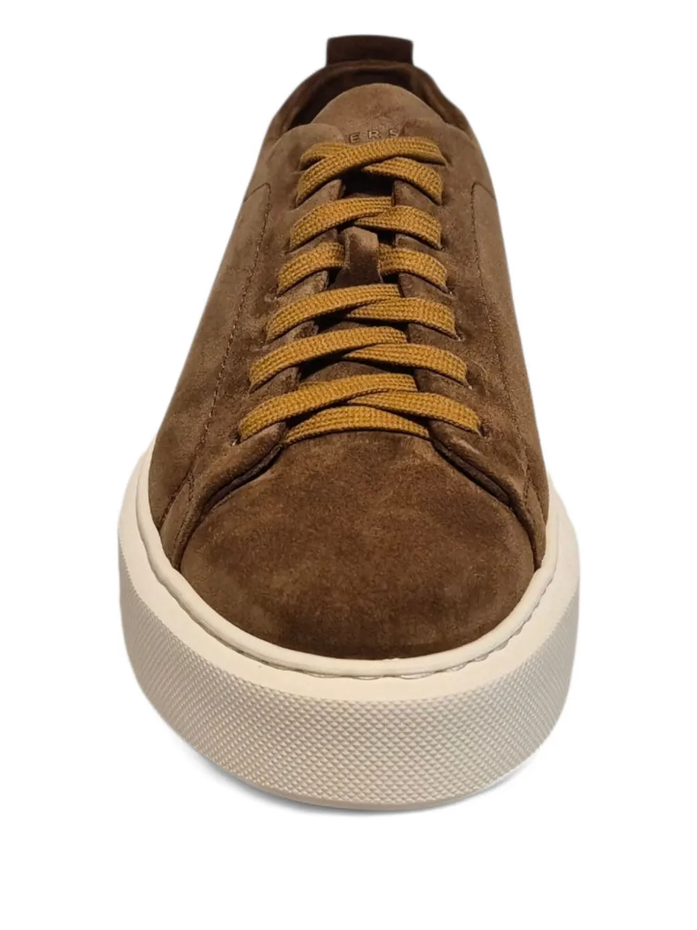 Henderson Baracco Suède sneakers met plateauzool Bruin