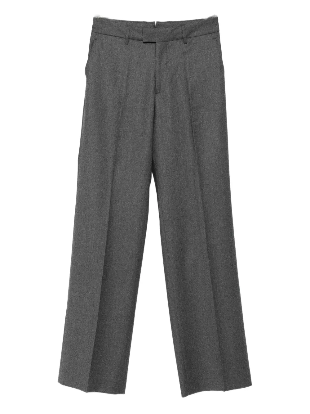 Berwich Pleated Wool Trousers In Gray