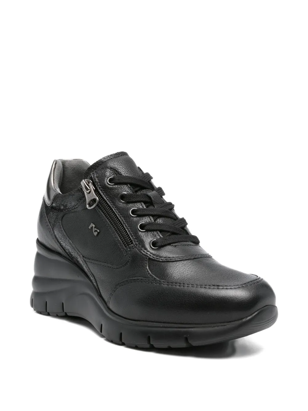 NERO GIARDINI zip-detail sneakers Black