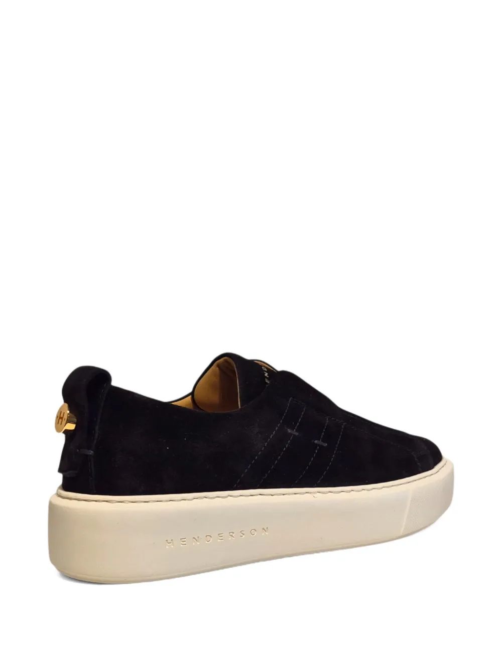 Henderson Baracco slip-on suede sneakers Black