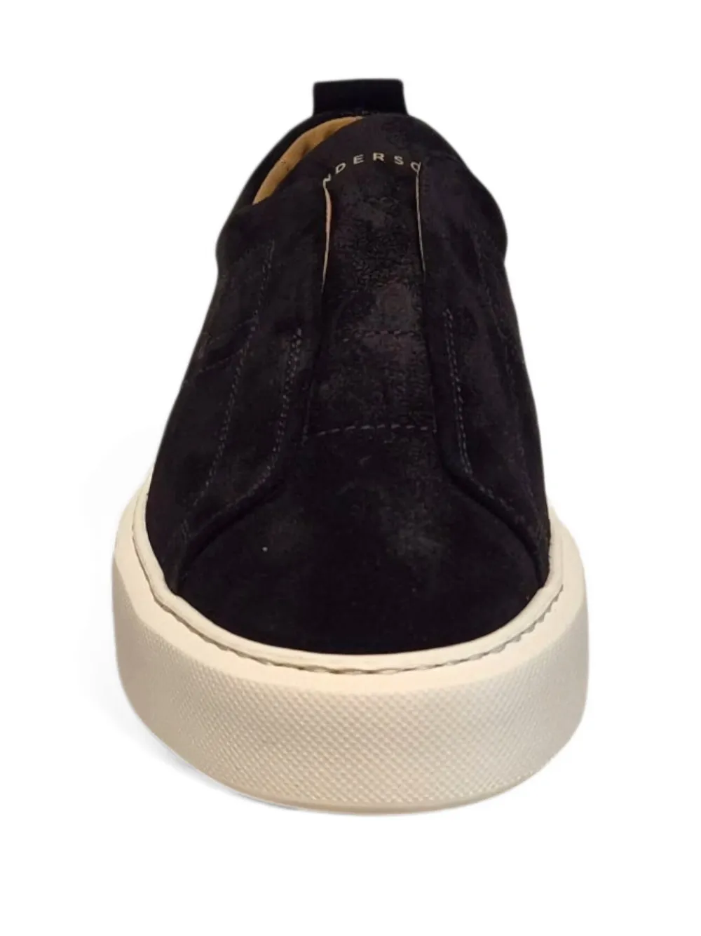 Henderson Baracco slip-on suede sneakers Black
