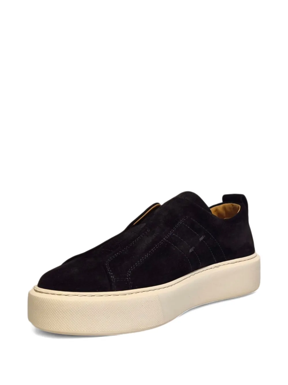 Henderson Baracco slip-on suede sneakers Black