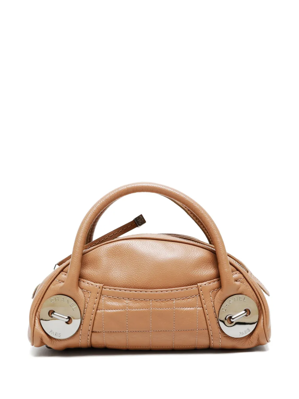 CHANEL Pre-Owned 2004 quilted mini Boston Bag | Brown | Image 1