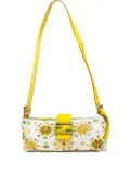 Fendi Pre-Owned 2000-2015 Mamma Baguette beaded-flower shoulder bag - Yellow