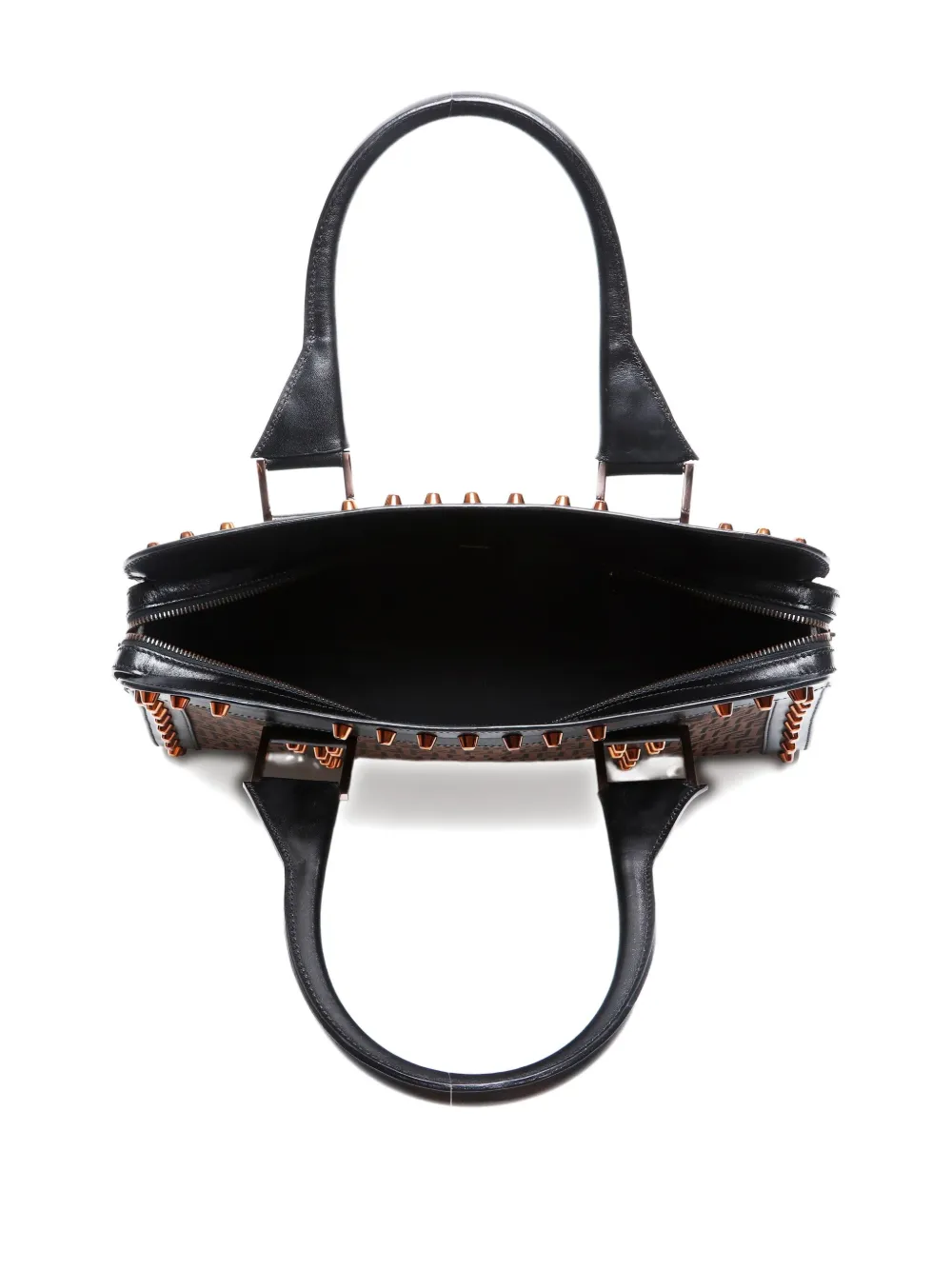 Fendi Pre-Owned 2000-2015s Zucchino studded boston bag | Pre-Owned | Image 2