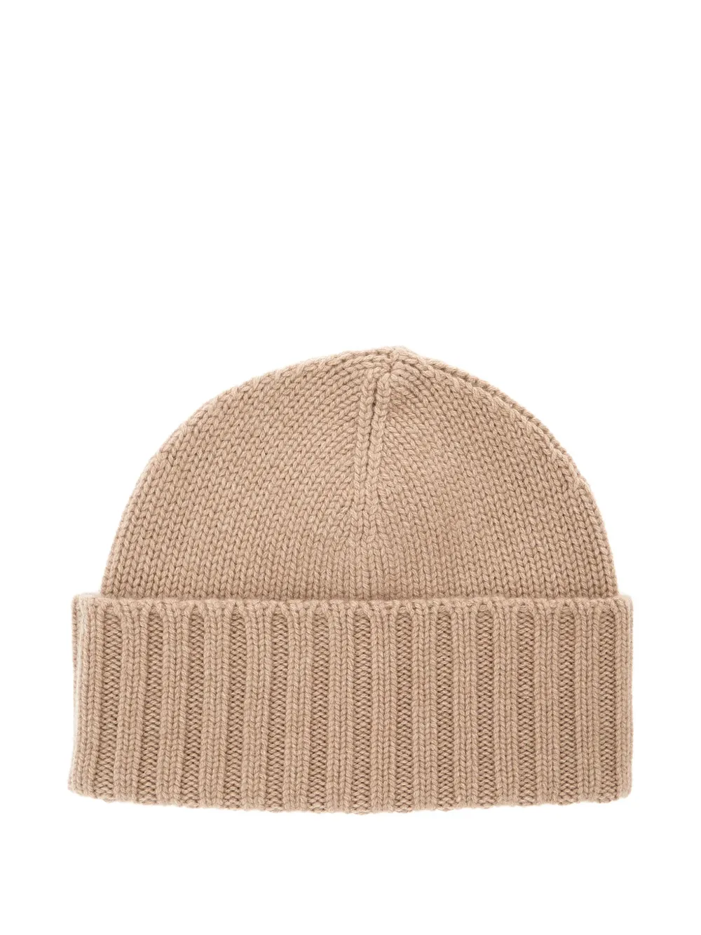 cashmere ribbed beanie