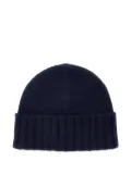 Kangra cashmere ribbed beanie - Blue
