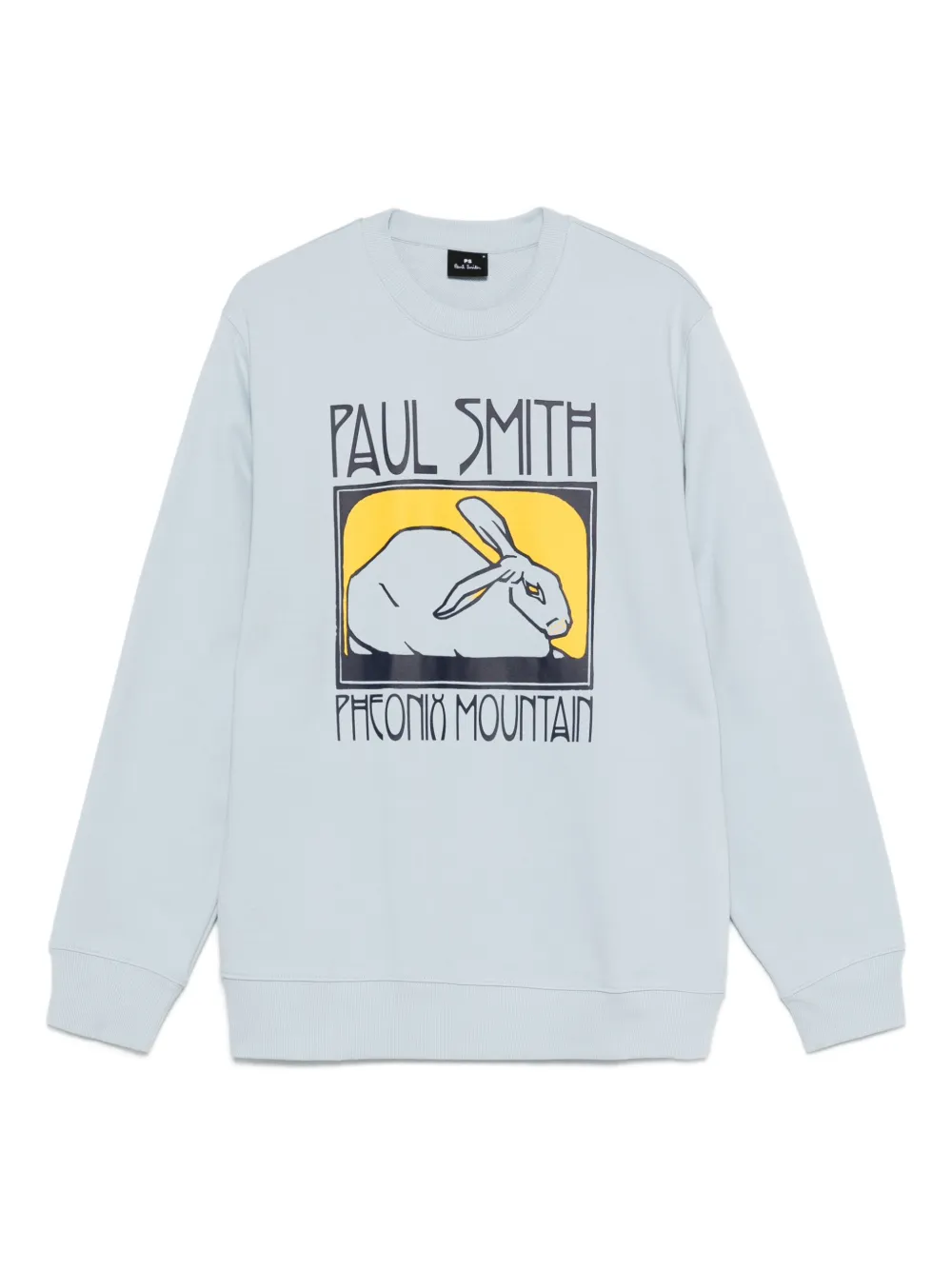 PS Paul Smith Phoenix Mountain rabbit-print sweatshirt | Blue | Image 1