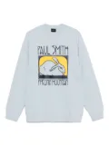 PS Paul Smith Phoenix Mountain rabbit-print sweatshirt - Blue