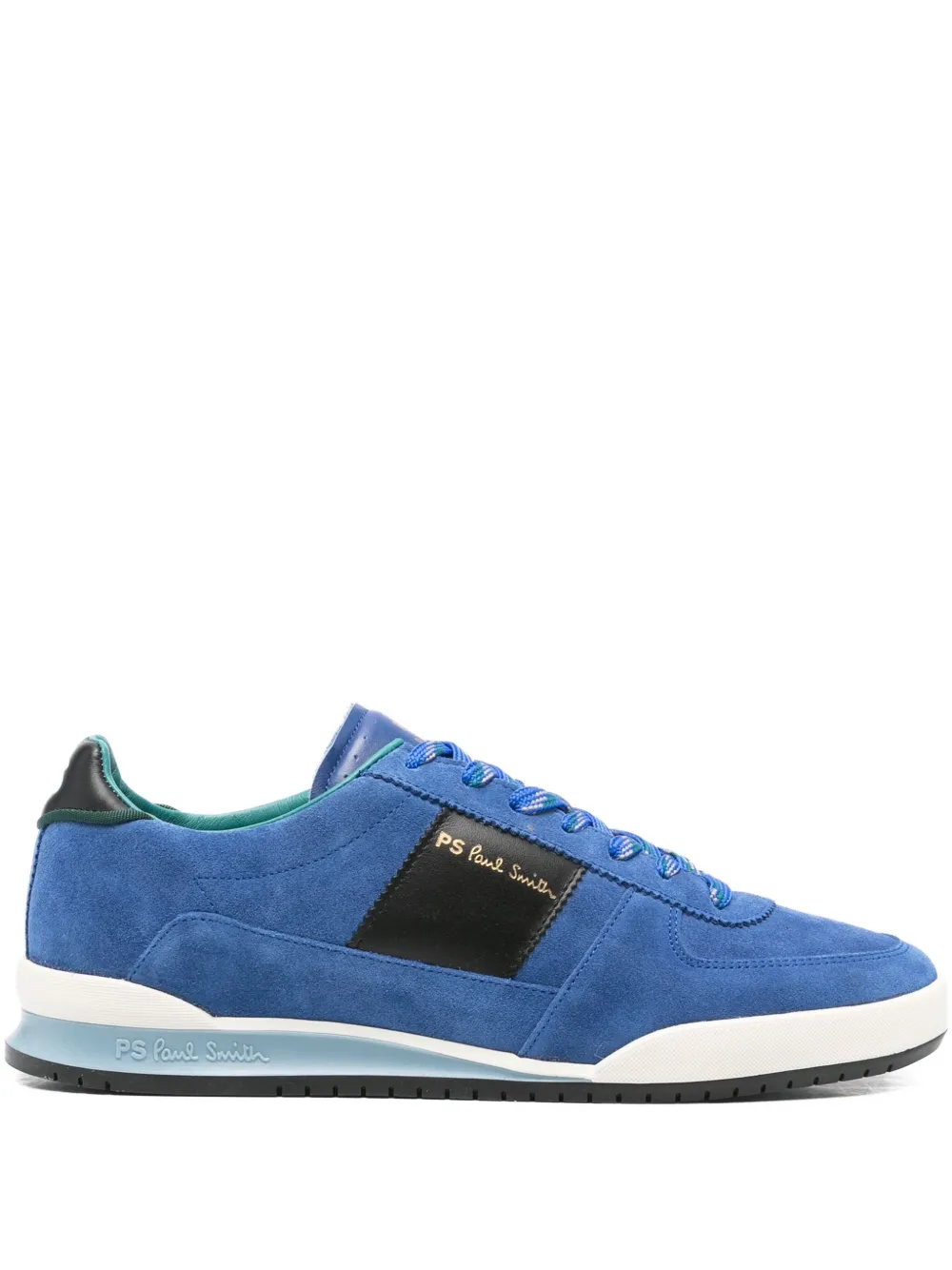 PS Paul Smith logo-print suede sneakers Blue