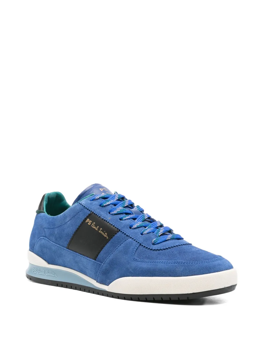 PS Paul Smith logo-print suede sneakers Blue