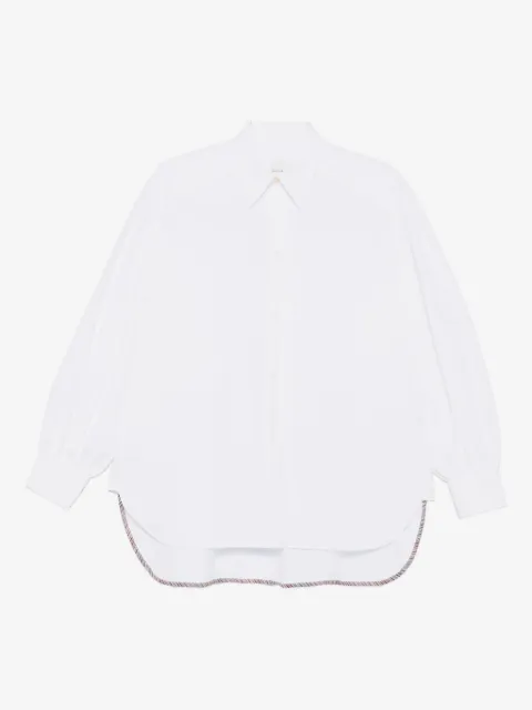 Paul Smith curved-hem cotton shirt