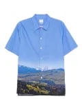 PS Paul Smith landscape print shirt - Blue