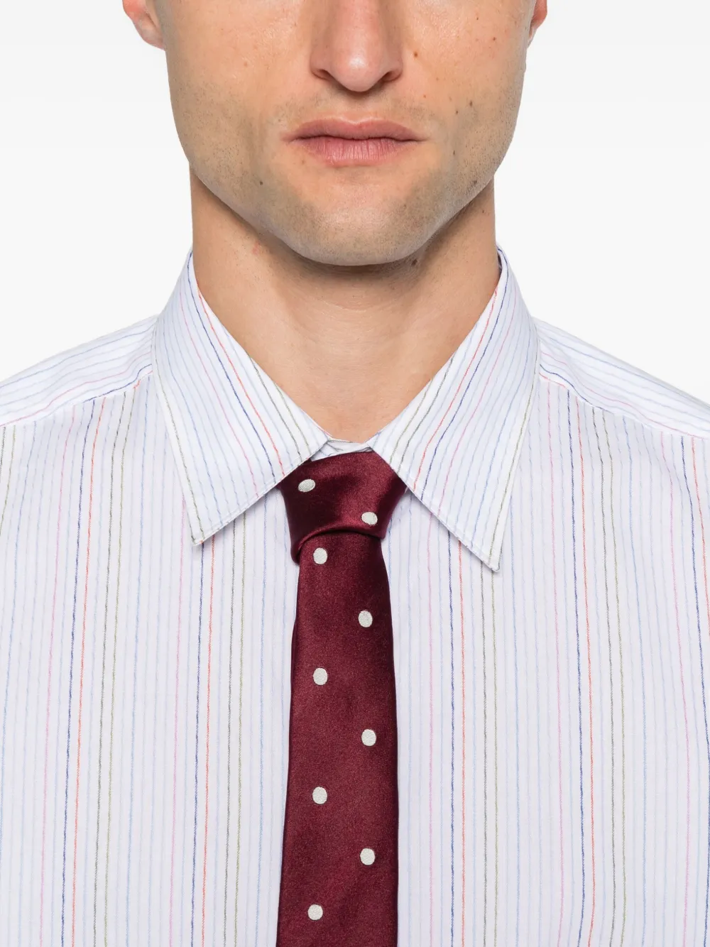 PS Paul Smith multicoloured stripe shirt Wit