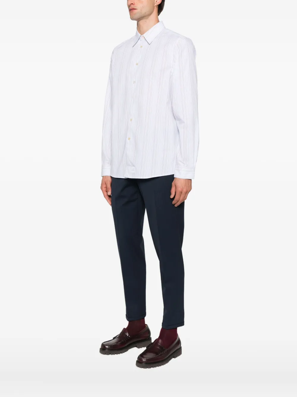 PS Paul Smith multicoloured stripe shirt Wit