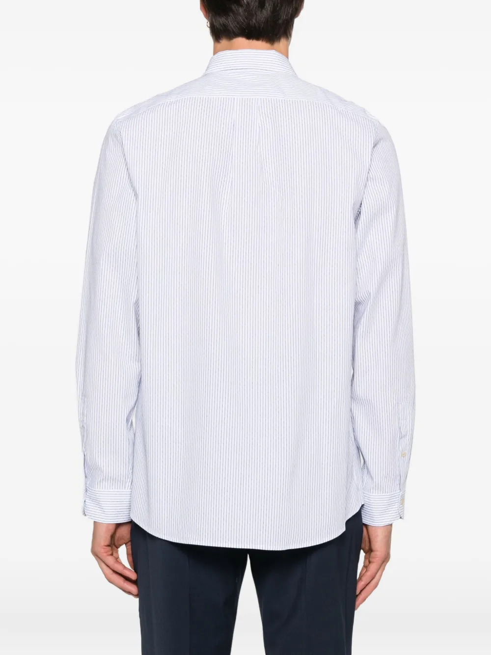 PS Paul Smith striped long-sleeve shirt Wit