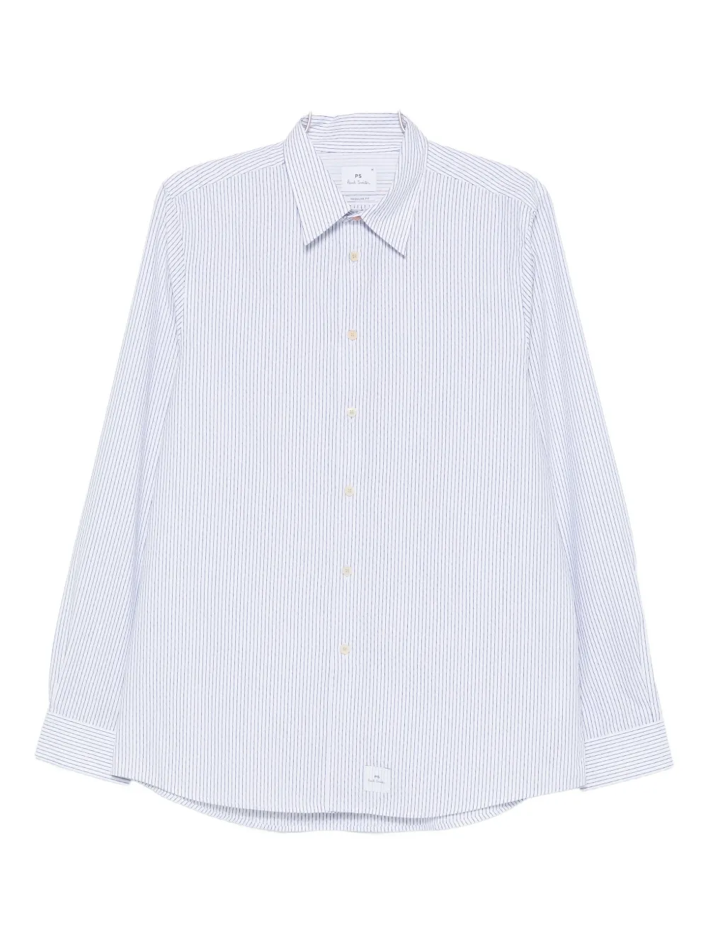 PS Paul Smith striped long-sleeve shirt Wit