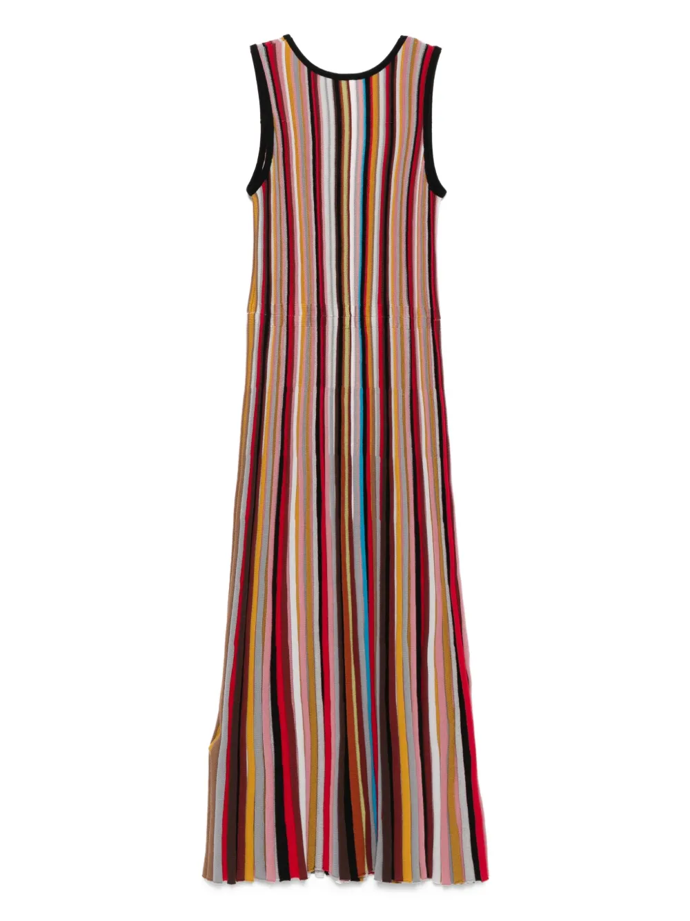 Paul Smith striped ribbed knit dress - Zwart