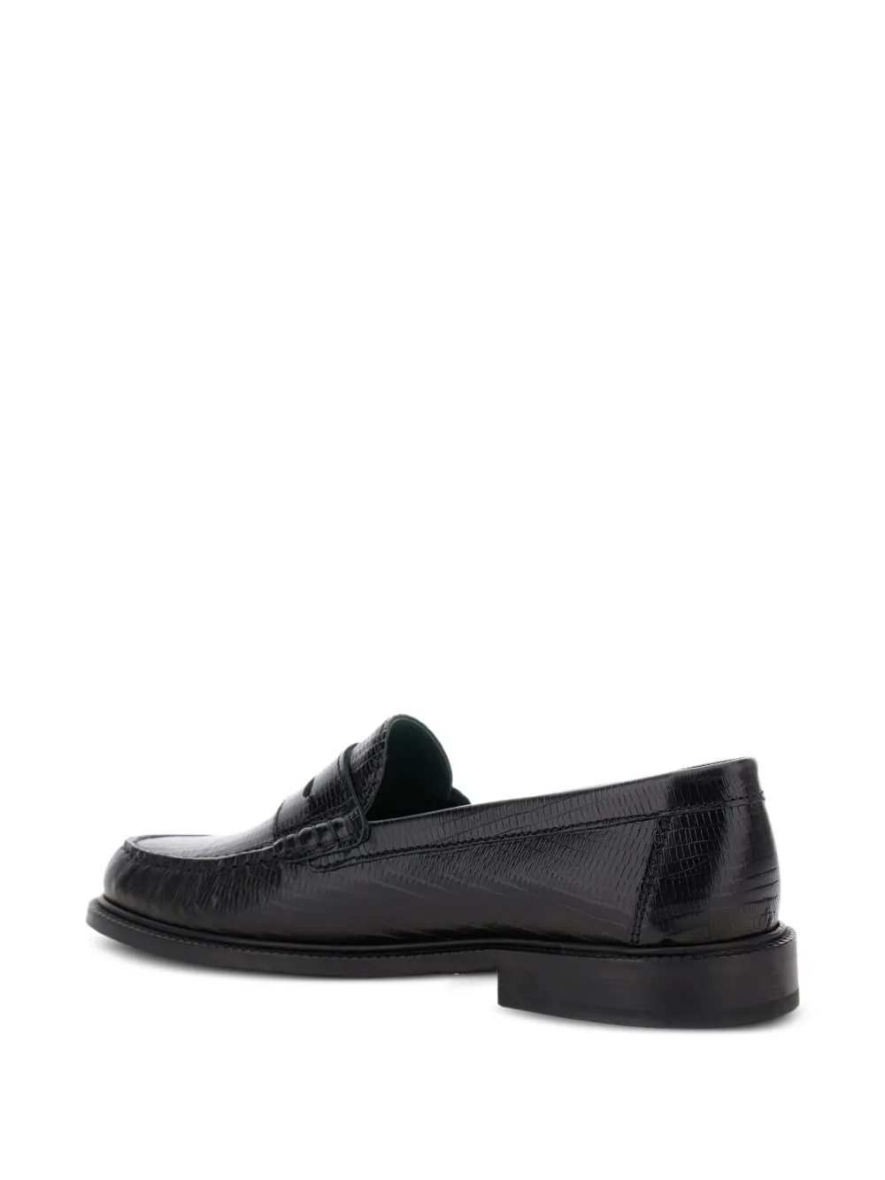 VINNY'S leather loafers Black