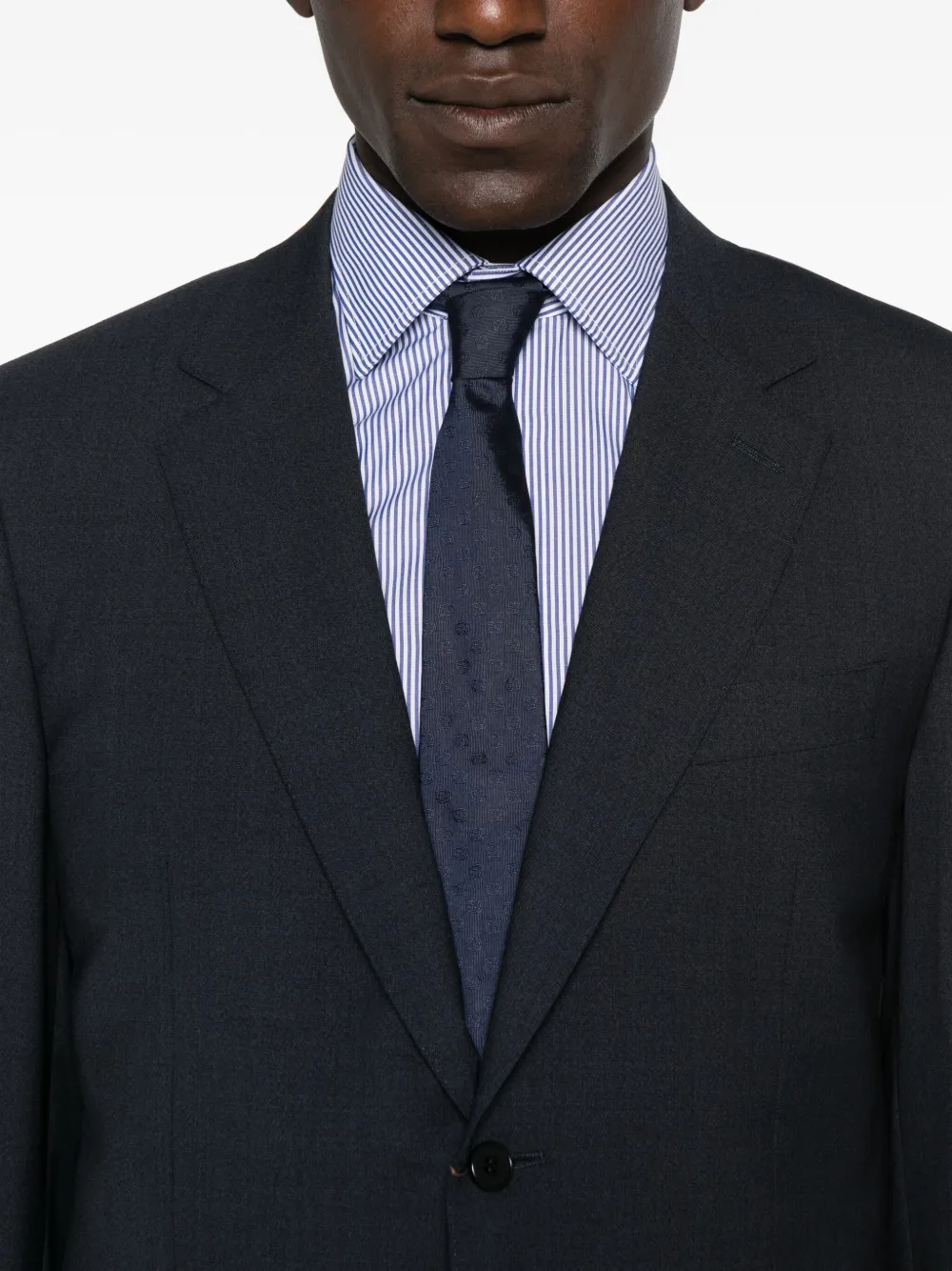 Canali wool suit Blauw
