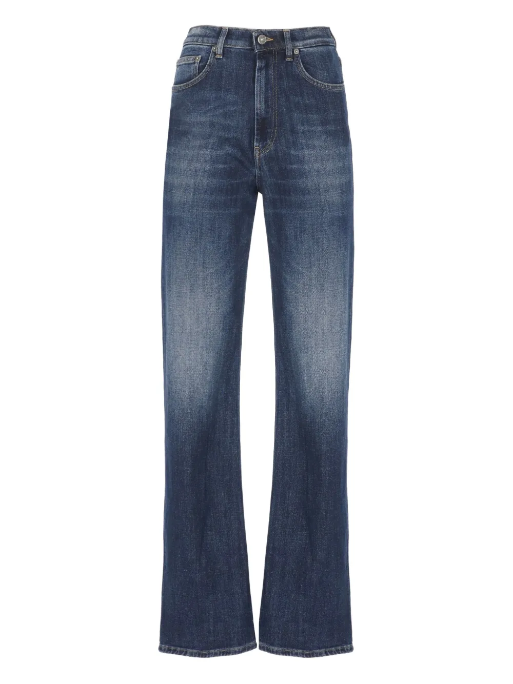 Dondup Logo-patch Jeans In Blue
