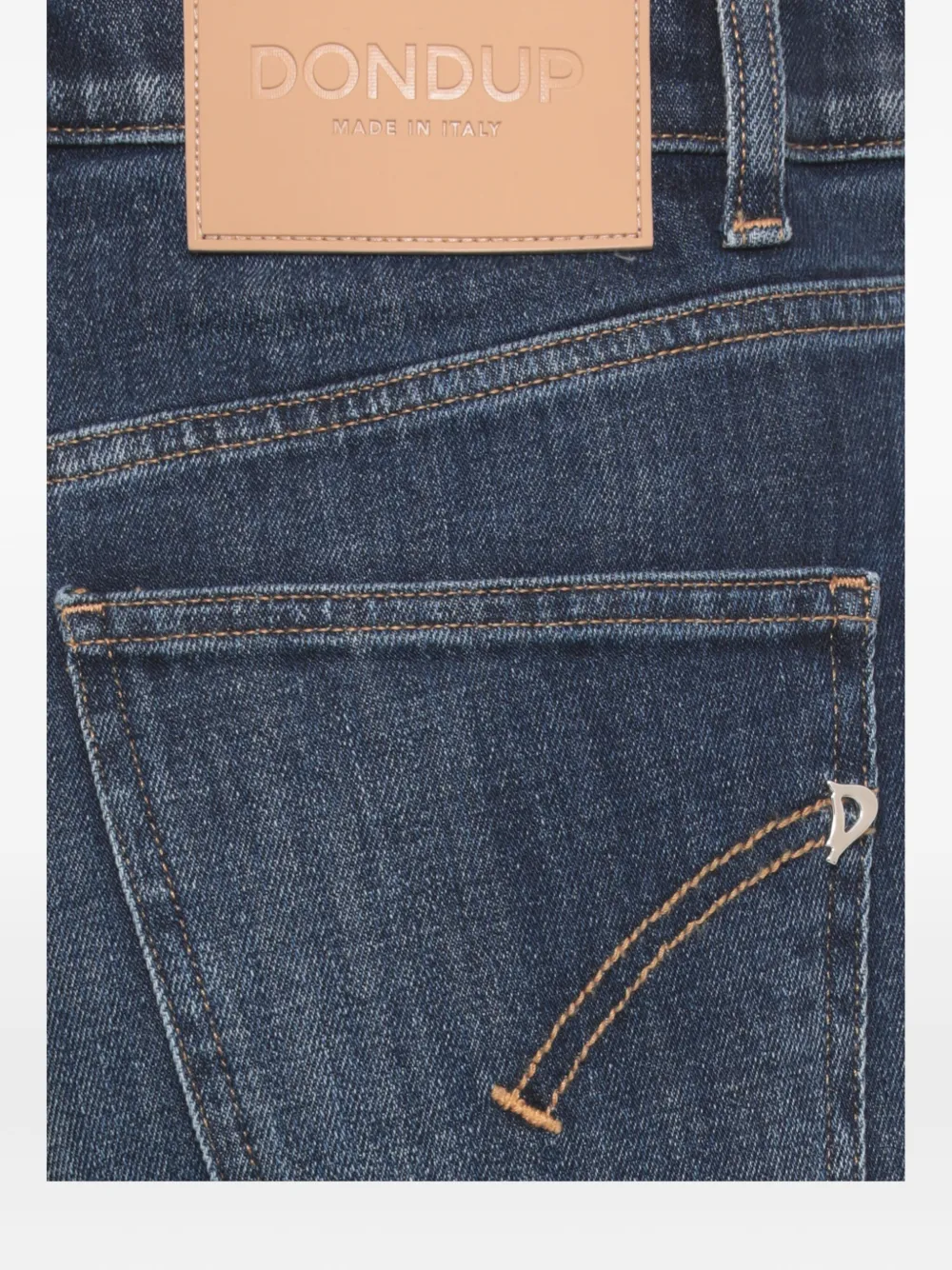 Dondup Logo-patch Jeans In Blue