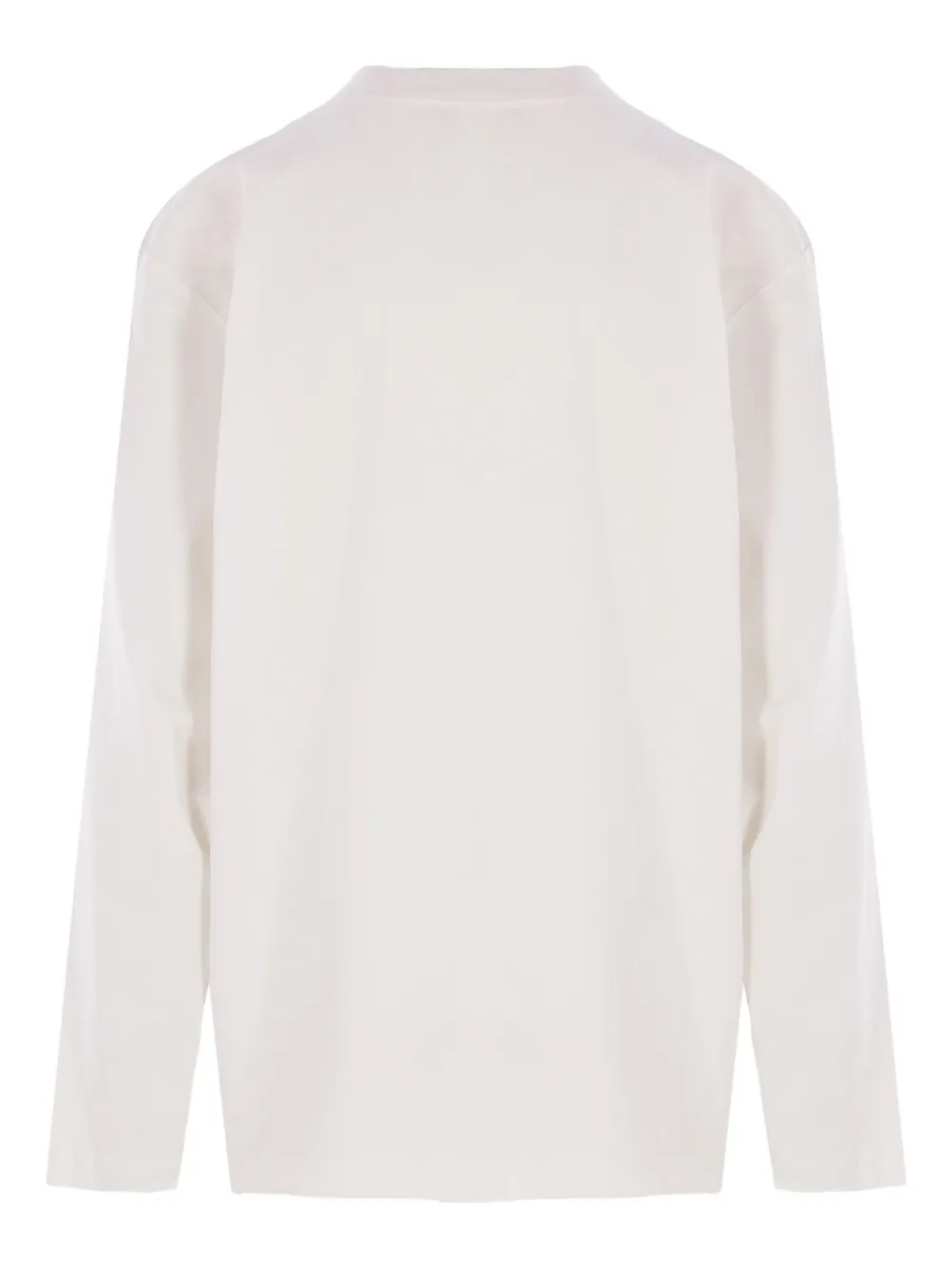 Hed Mayner T-shirt met borduurwerk en lange mouwen - Wit