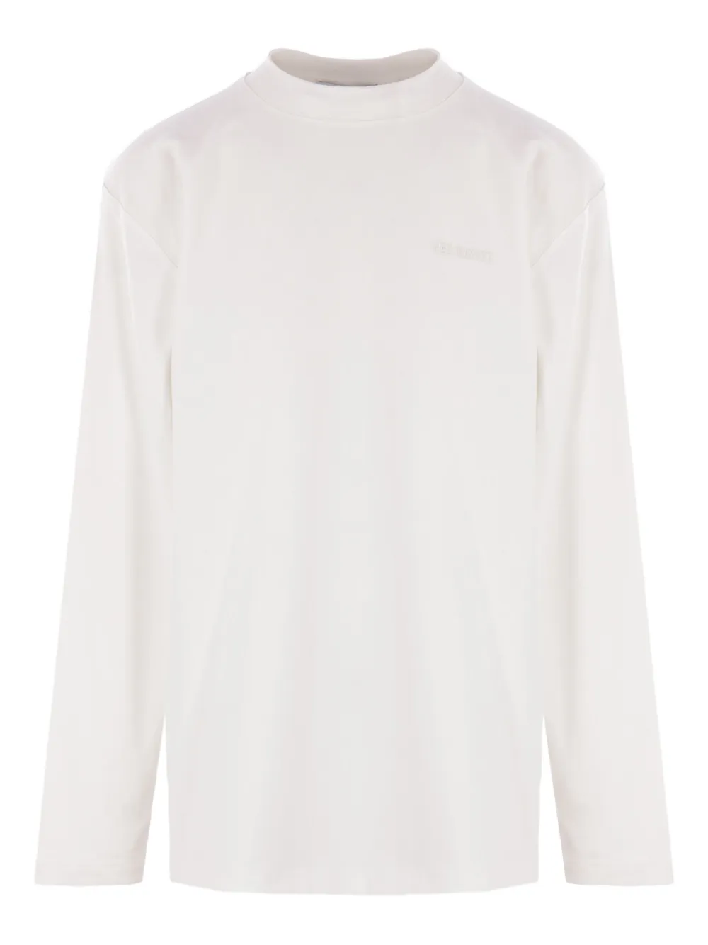 Hed Mayner Embroidered Long-sleeve T-shirt In White