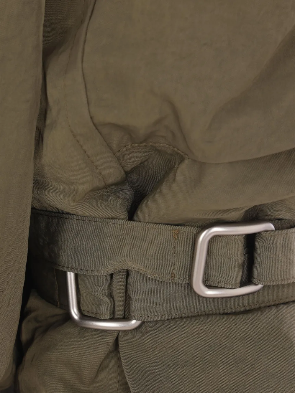 Hed Mayner Bomberjack met fleece voering en uitgesneden details Groen