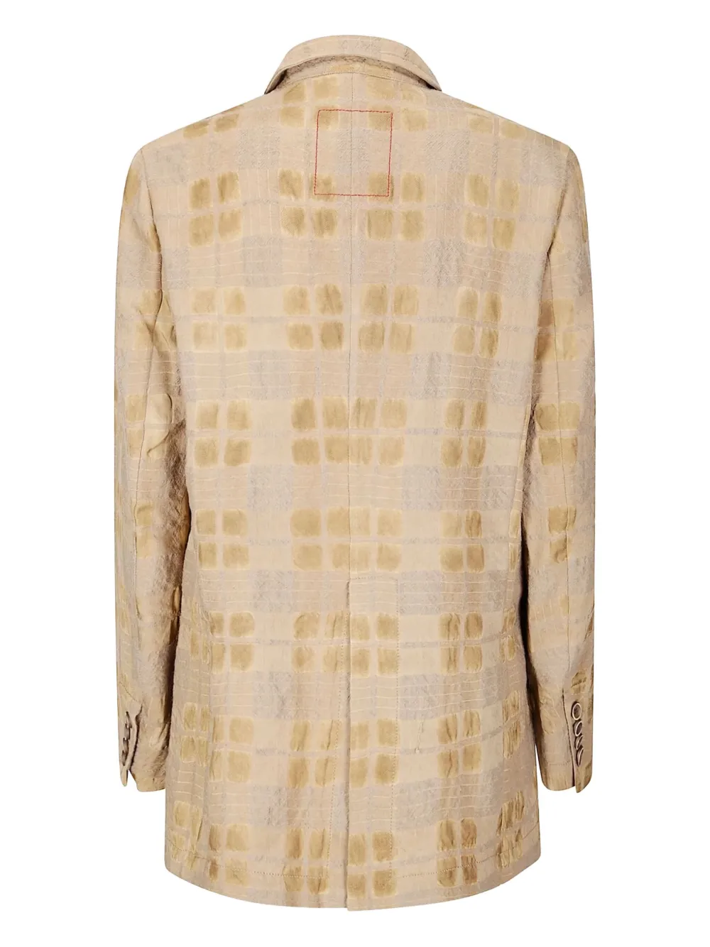 Uma Wang Square-pattern Blazer In Neutral