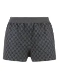 Gucci all over GG print elastic-waist shorts - Grey