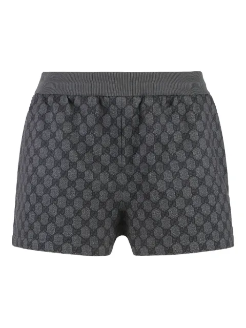 Gucci all over GG print elastic-waist shorts
