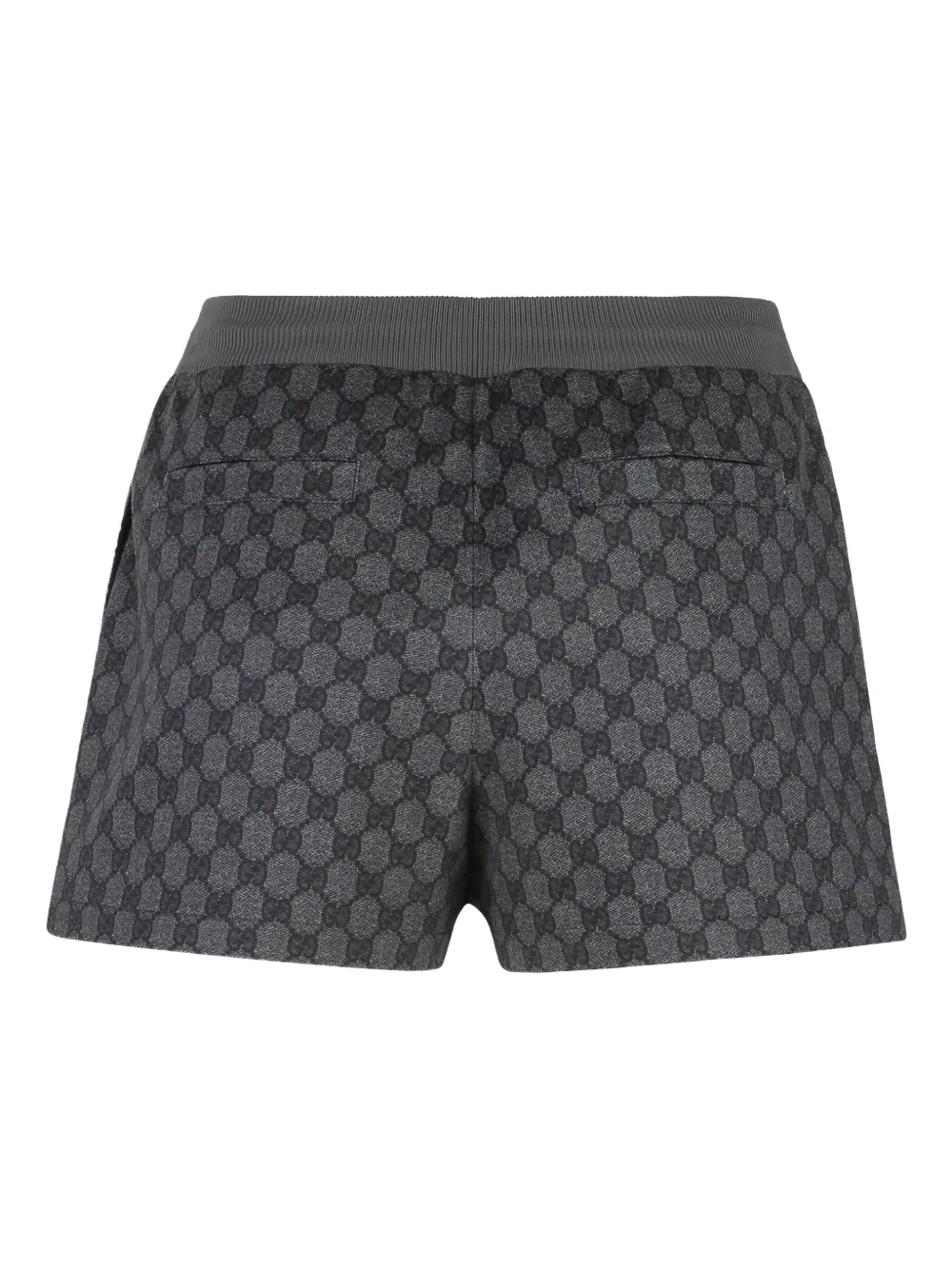 Gucci Shorts met elastische taille en print Grijs