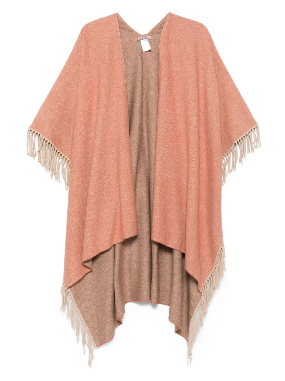 GAYNOR BONGARD fringed cotton poncho | Pink | Image 1