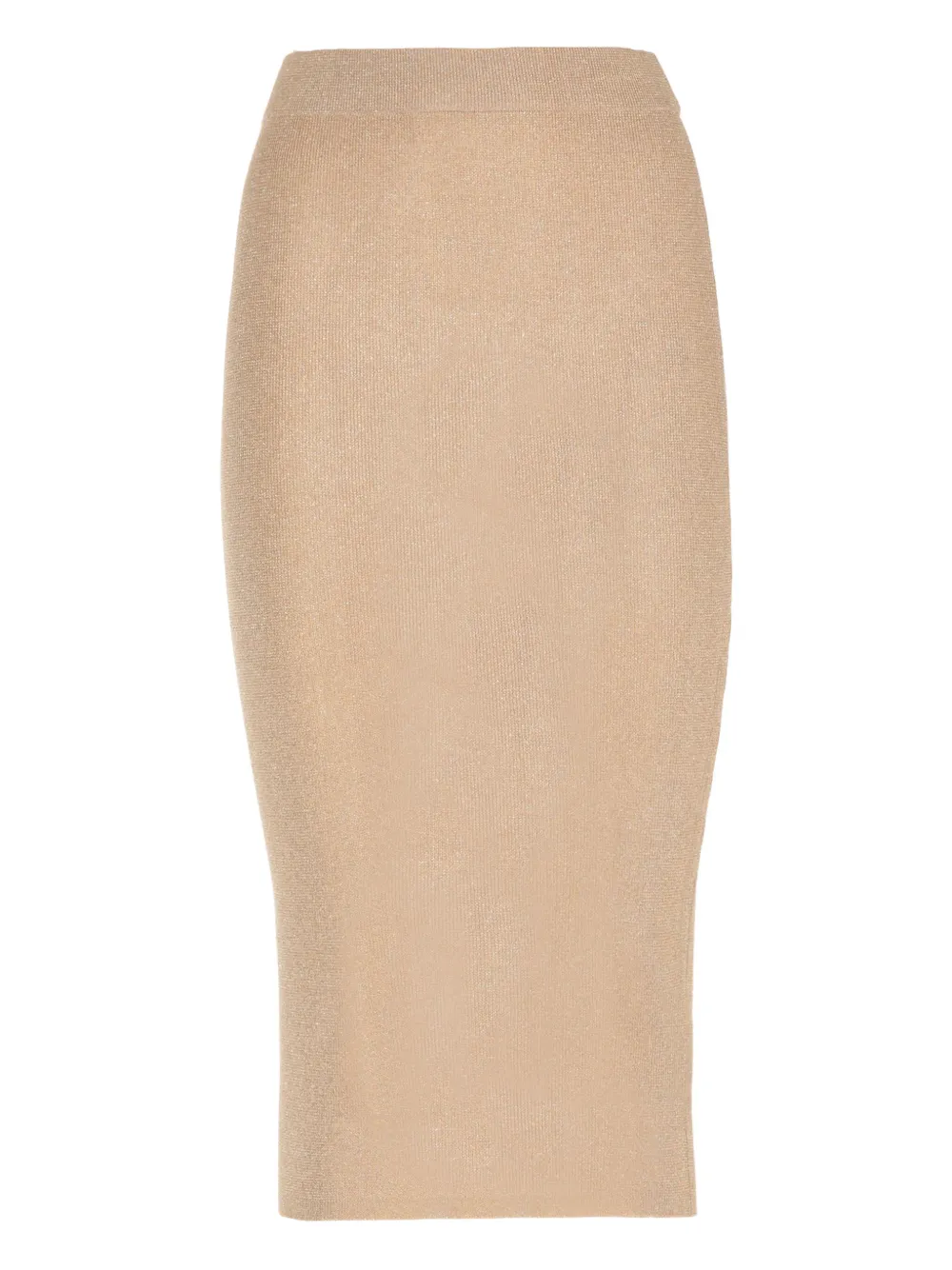 lurex-detail midi skirt