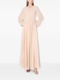 Alberta Ferretti draped long dress - Pink