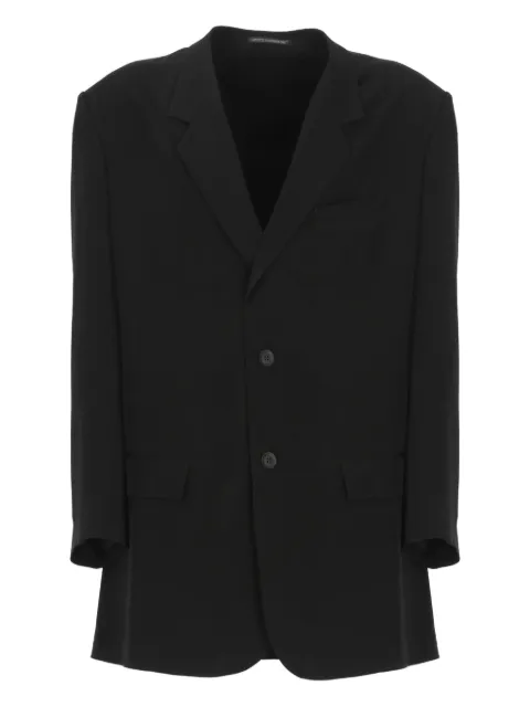 Yohji Yamamoto manteau droit à simple boutonnage