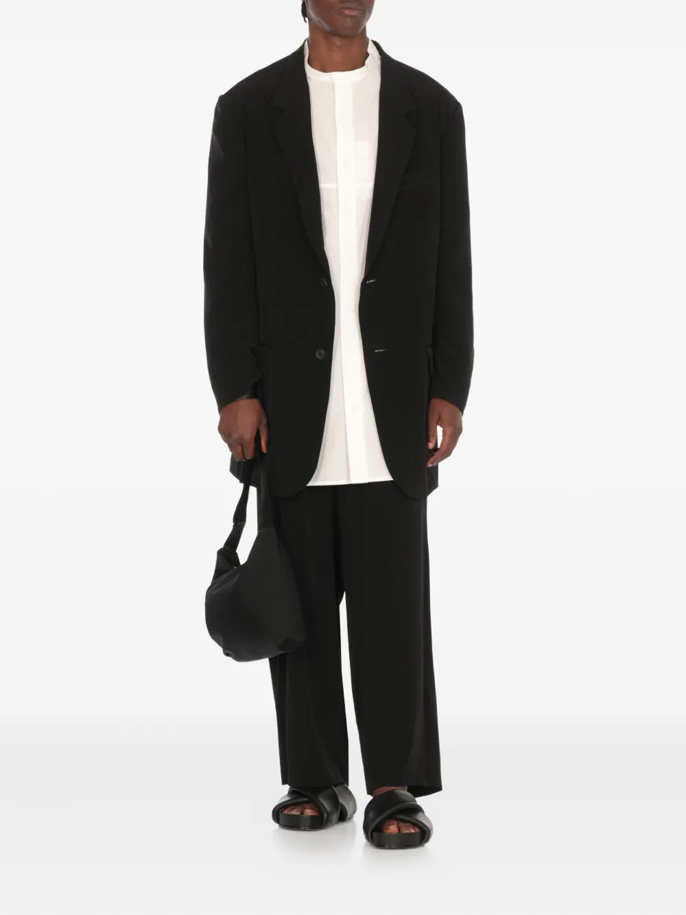Yohji Yamamoto Single-breasted Jacket In Black