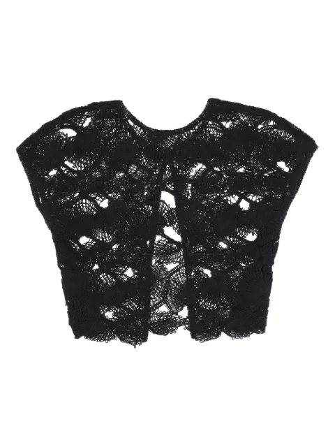 Kangra perforated crew-neck sweater