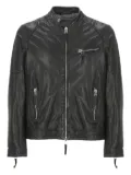 THE JACK LEATHERS zip-fastening leather jacket - Black