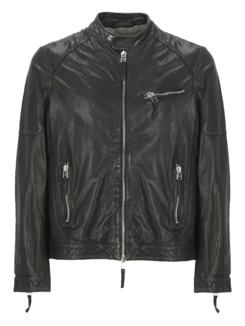 THE JACK LEATHERS zip-fastening leather jacket