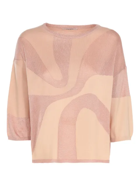 Kangra blusa con motivo de lúrex